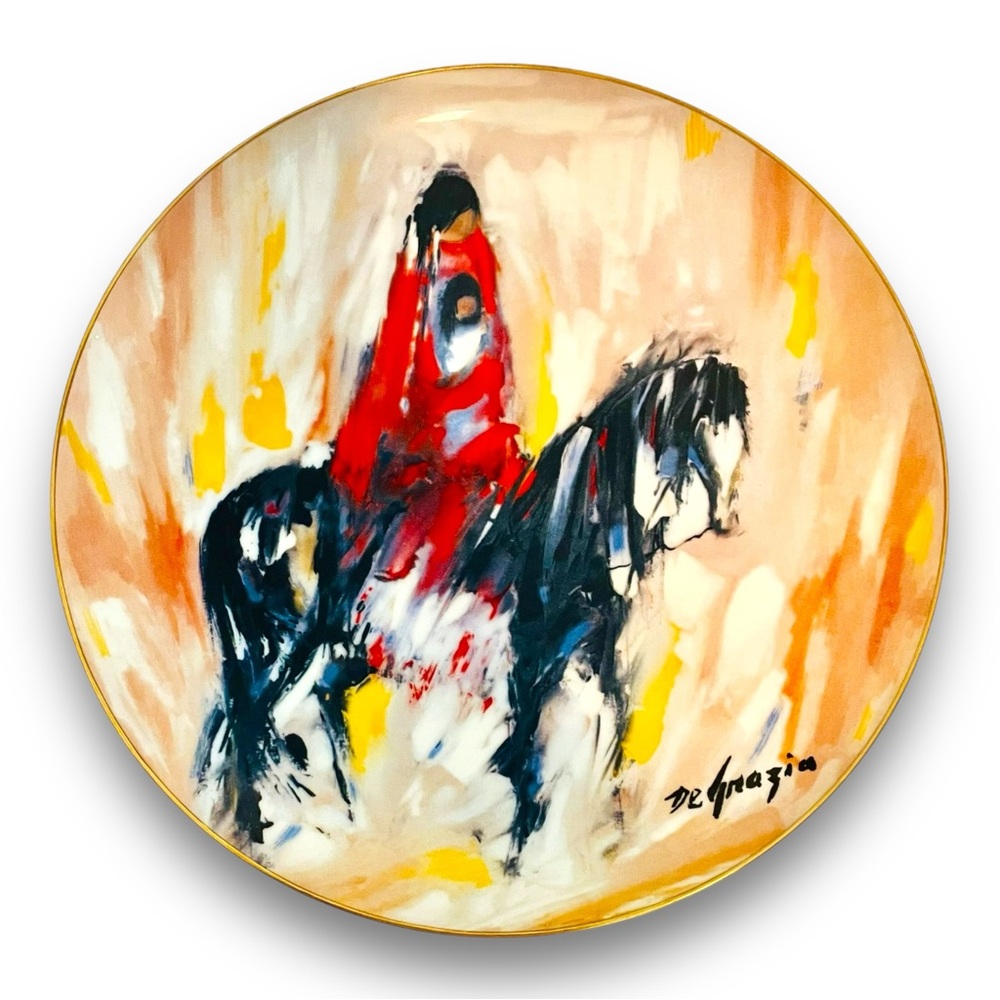 Collector Plate De Grazia Morning Ride Limited Edition Western Wall Art